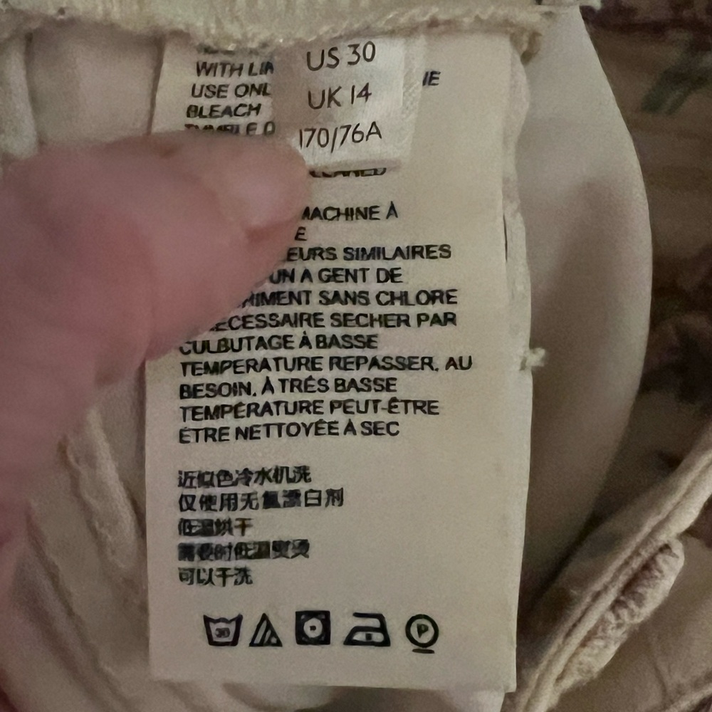 Anthropologie Pilcro & The Letterpress The High Rise Trouser Bootcut Floral Sz30 - Picture 11 of 13
